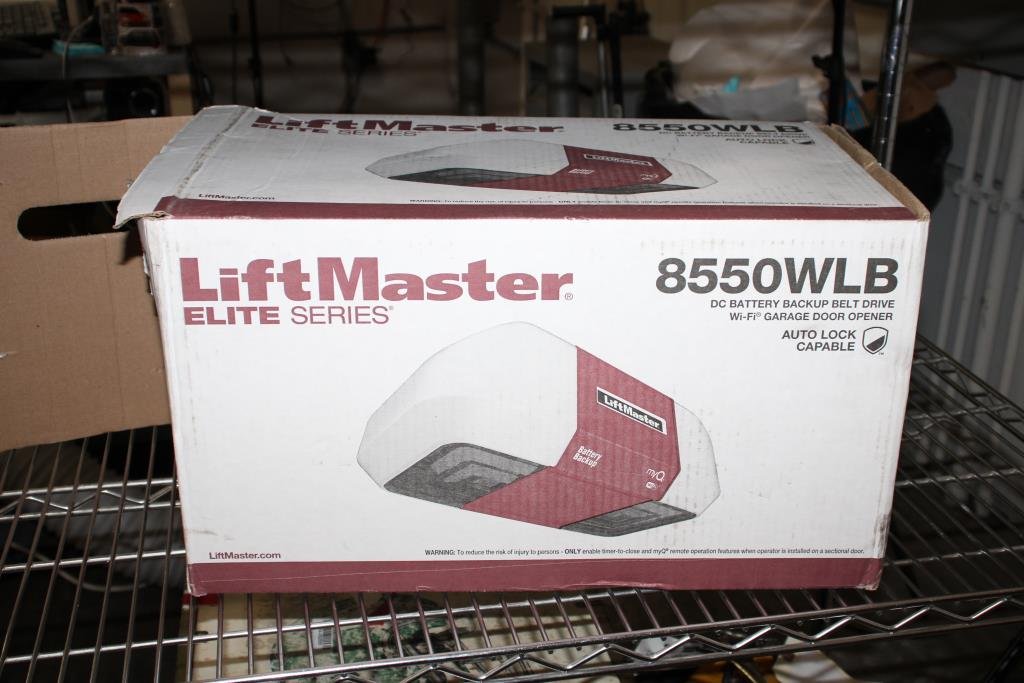 LiftMaster Elite 8550WLB smart garage door opener with WiFi and battery backup features